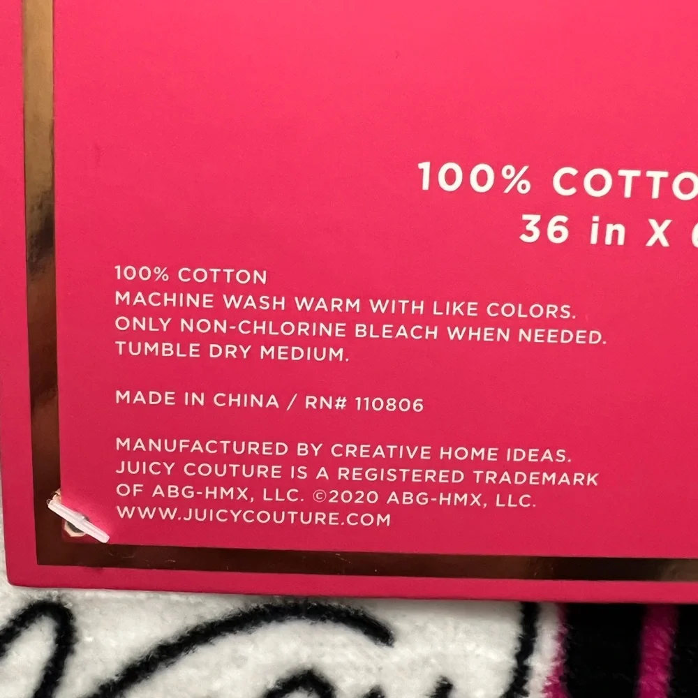 Juicy couture beach towel